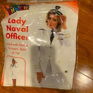 Lady Naval Officer Halloween Costume, wore once, smoke and pet free home